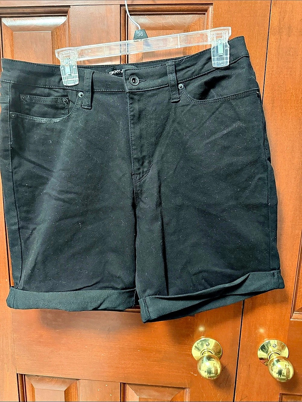 DKNY Women's Black Bermuda Shorts - Size 12